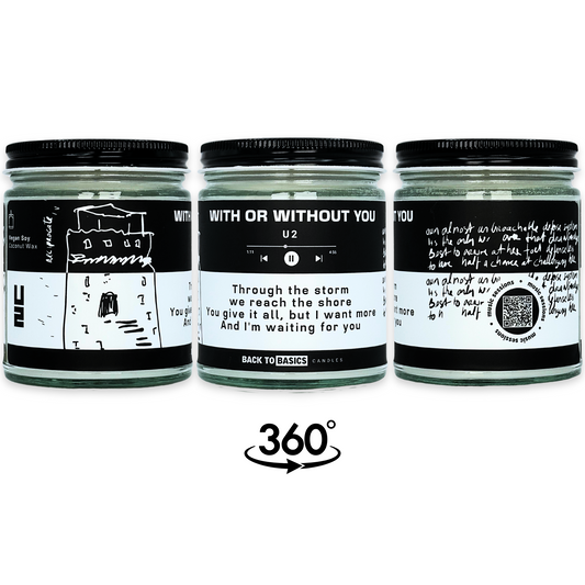 With or Without You - 9oz Scented Candle