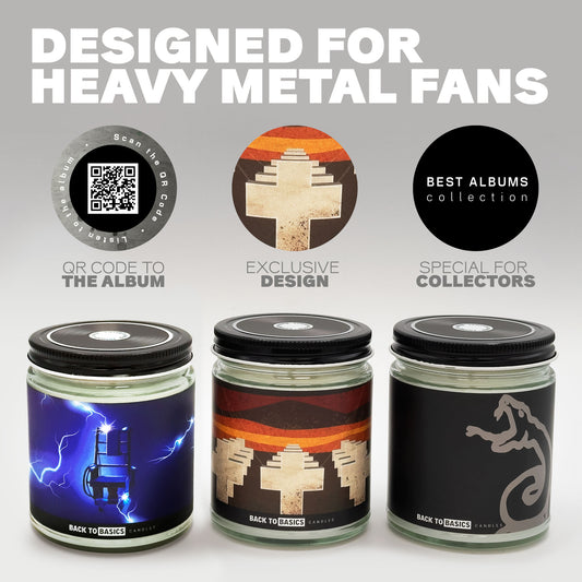Metallica Best Albums Candle Set V2