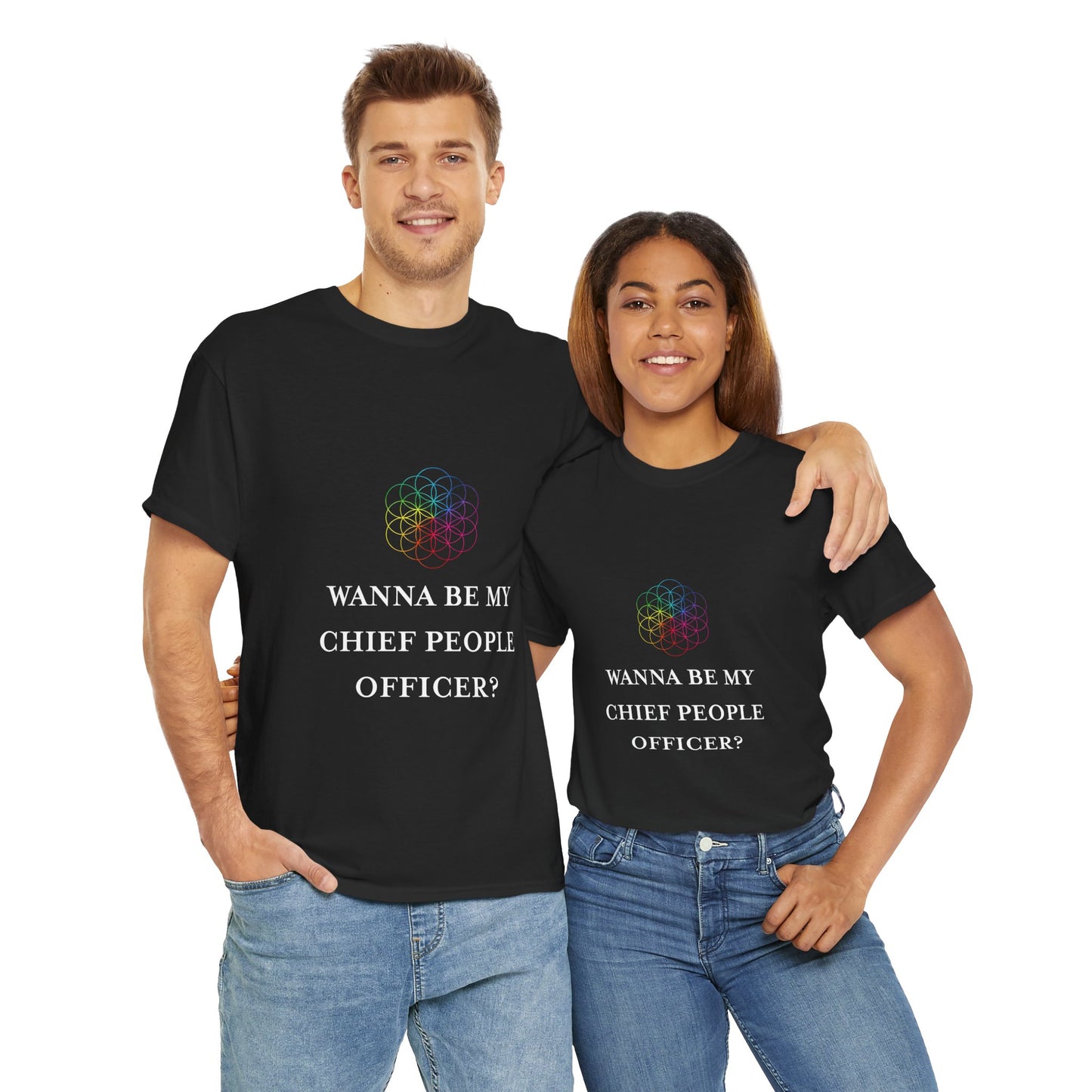 'Wanna Be My Chief People Officer?' T-Shirt | Casual Wear, Fun Gift for You or Friends