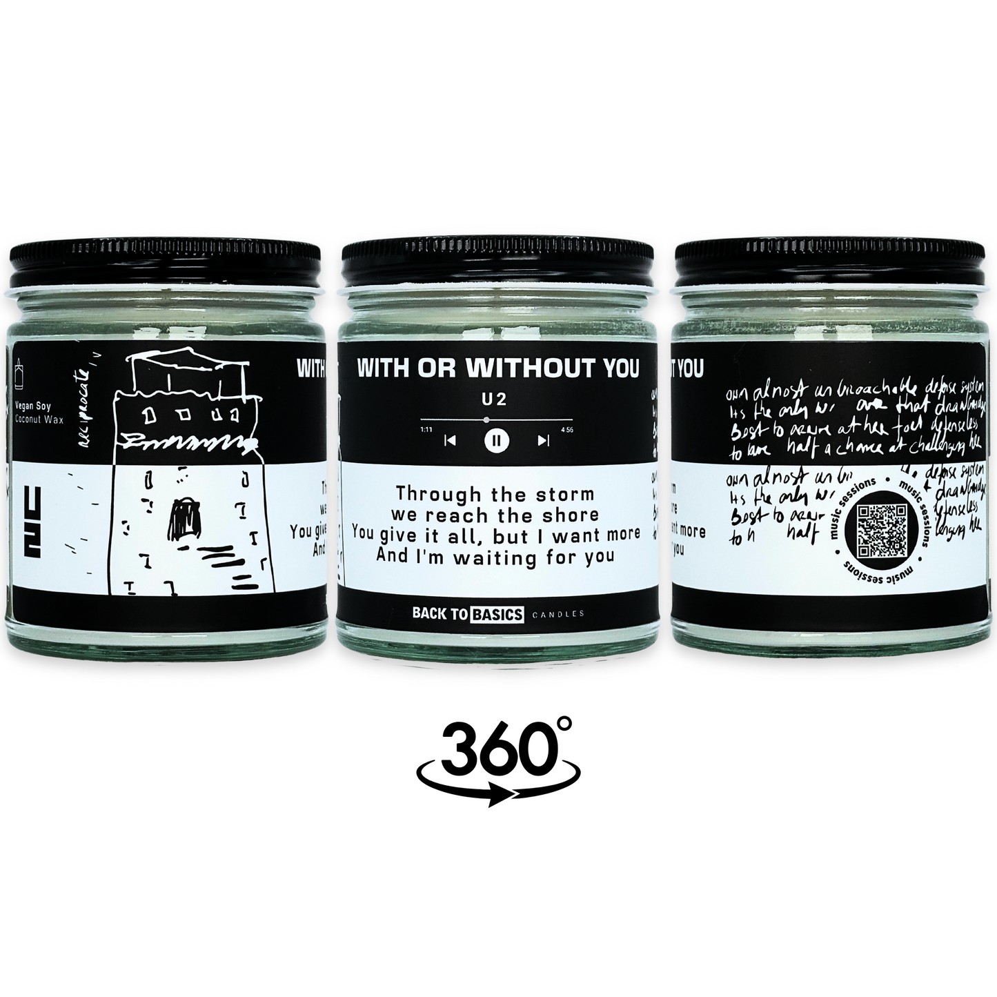 With or Without You - 9oz Scented Candle