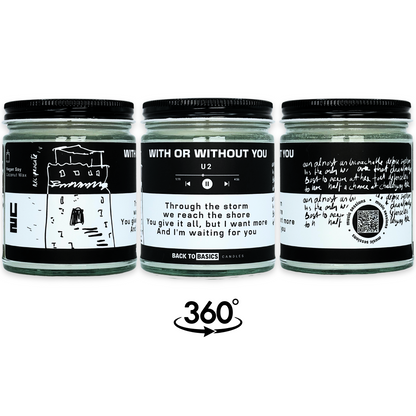 With or Without You - 9oz Scented Candle