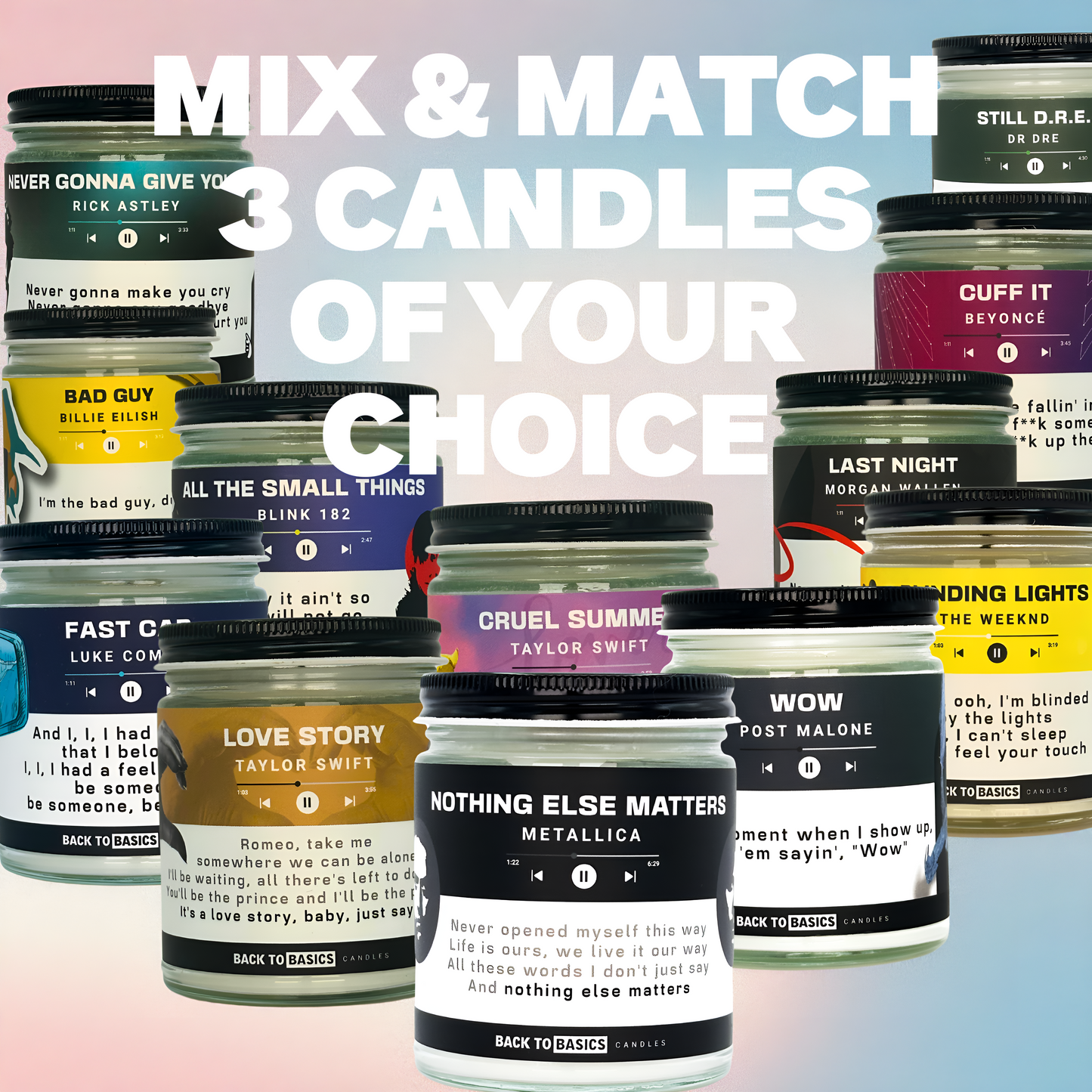 Build Your Own 3-Candle Set