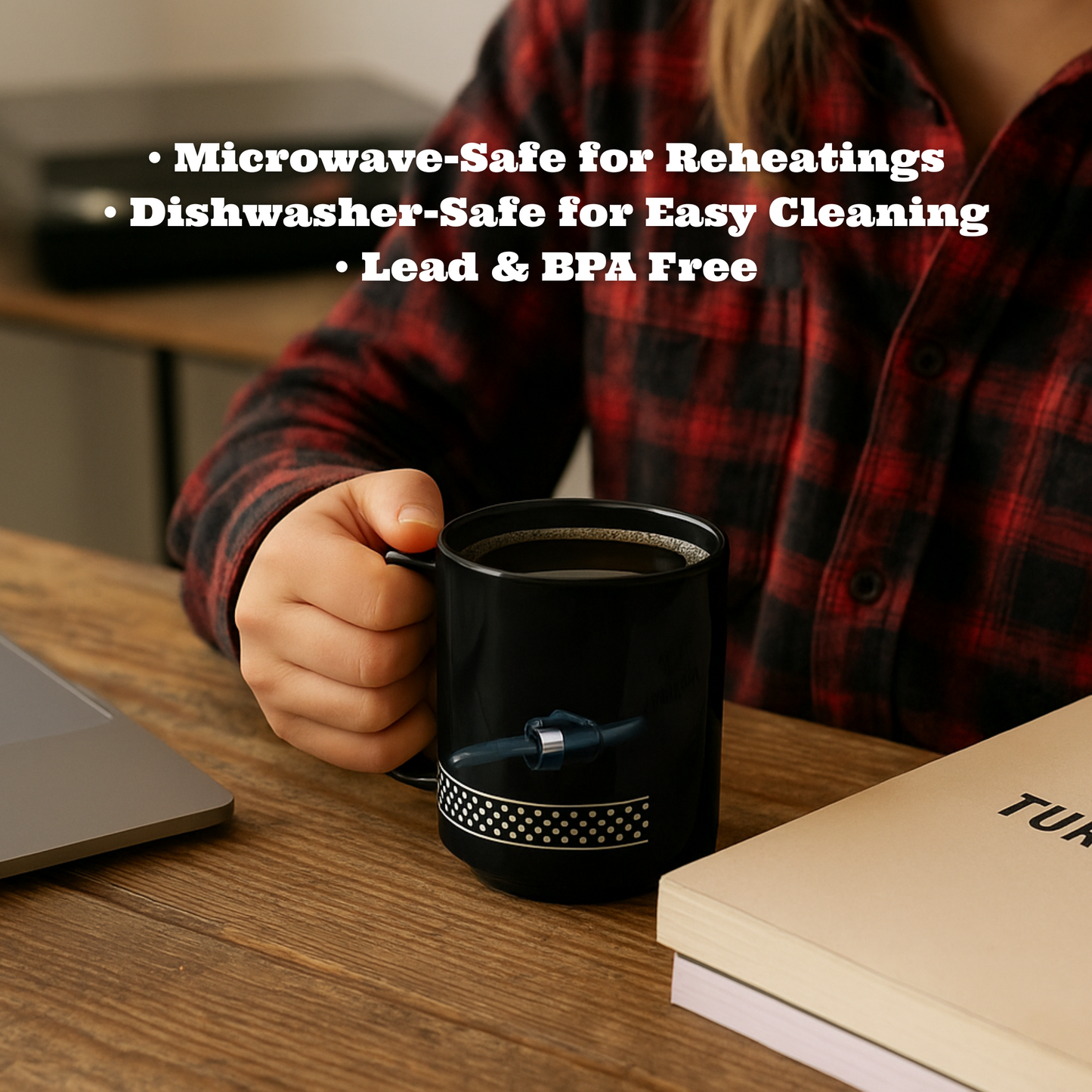 Vinyl Sounds Better Black Mug