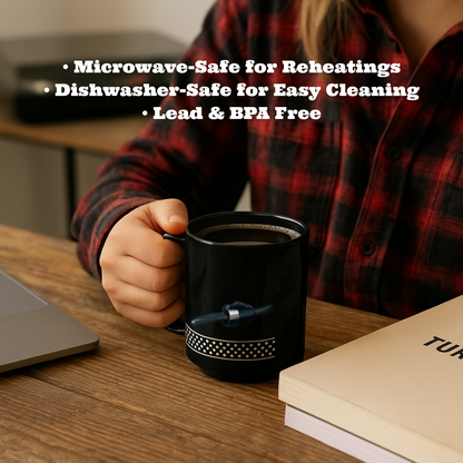 Vinyl Sounds Better Black Mug