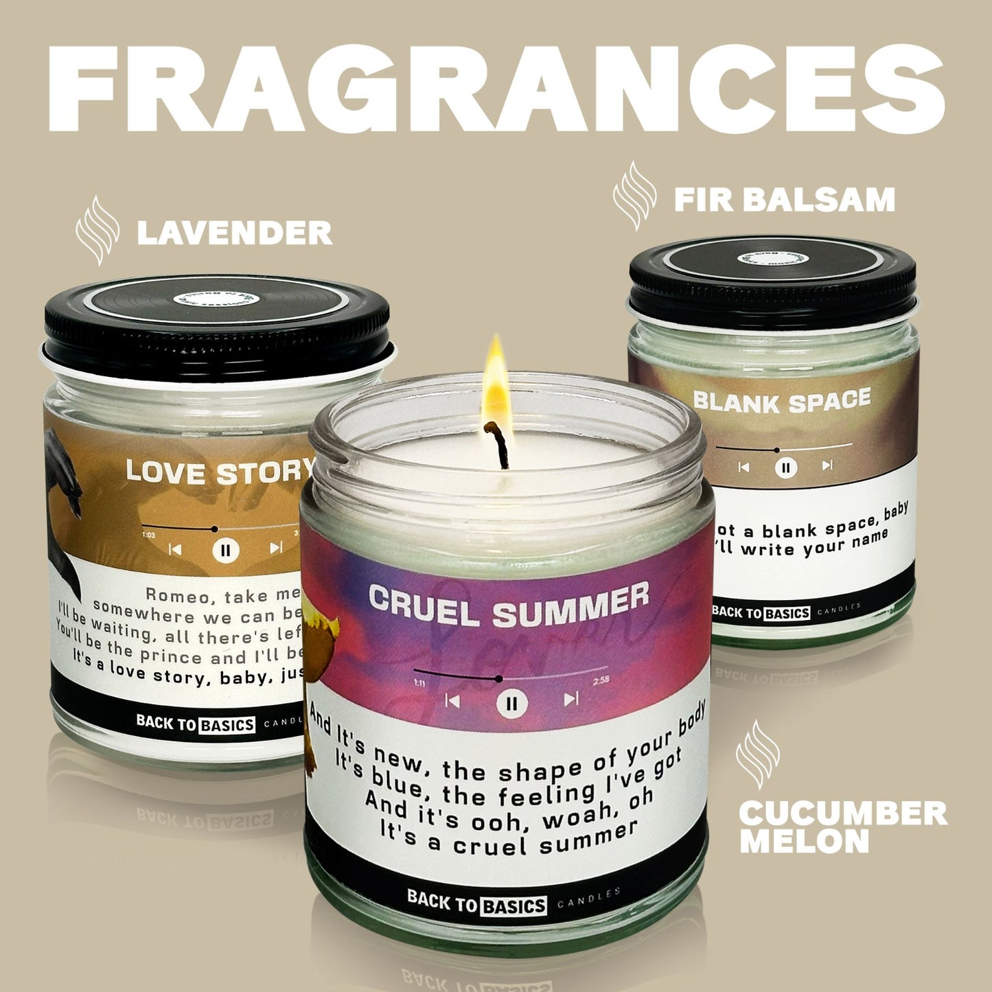 Taylor Hits Candle Set